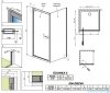 Radaway Twist DW+S Kabina prysznicowa 80x90 szkło przejrzyste 382001-01/382012-01